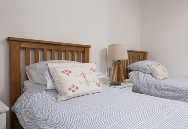 Bedroom 2 is a sweet twin bedroom.