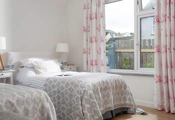 Bedroom 3 is a second cosy twin.