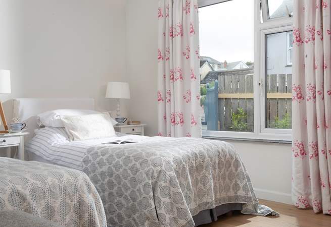 Bedroom 3 is a second cosy twin.