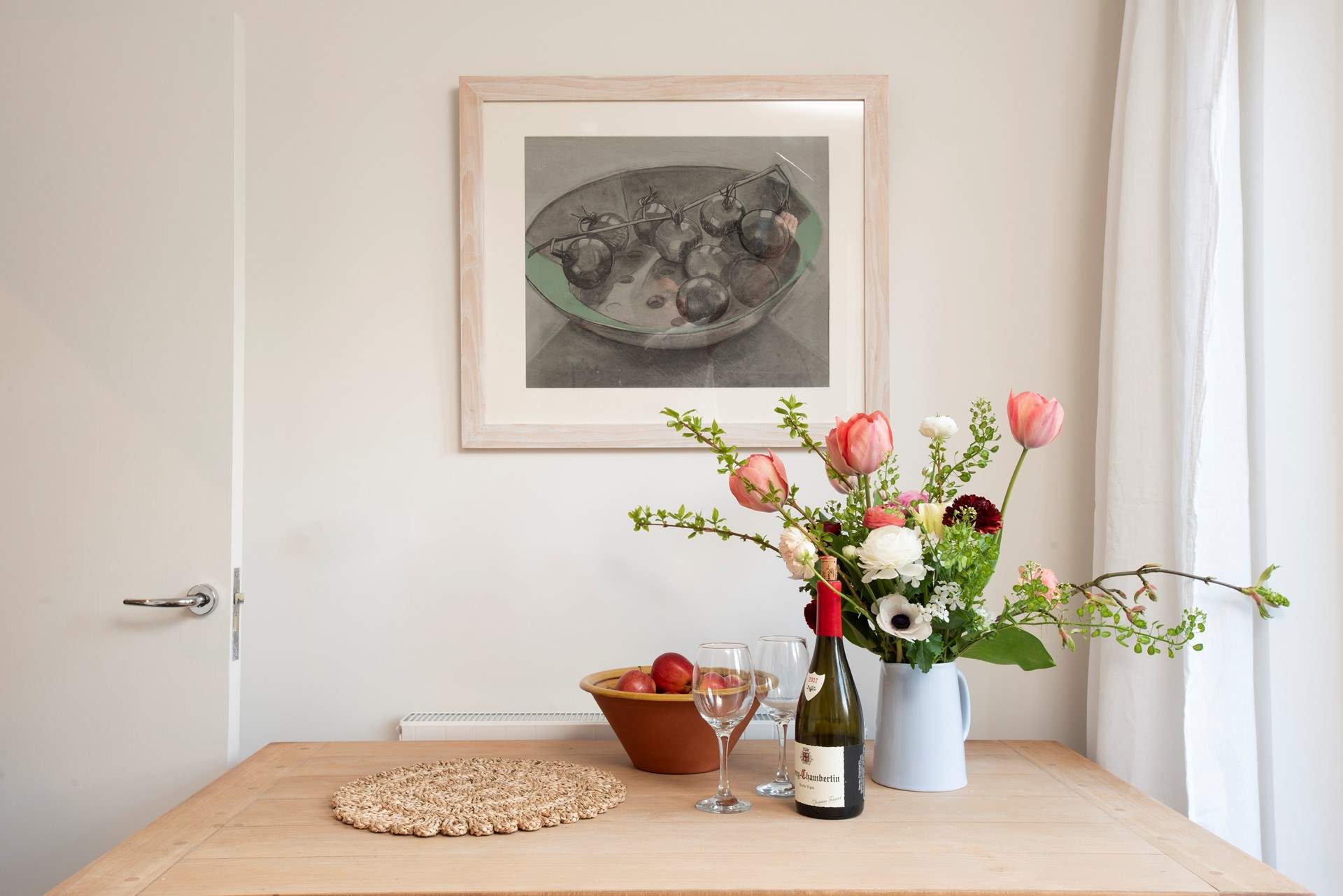 Sit back and relax with a glass of wine.