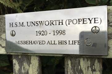 Look out for Popeye on the coast path.