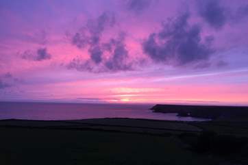 Amazing sunsets with fabulous colours.