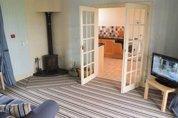 On the cooler days, the wood-burner will keep you cosy.