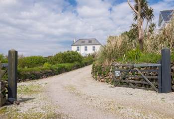 The entrance shared only by Frog Rock Cottage and two other properties (including the owners' home). 
