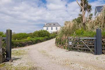 The entrance shared only by Frog Rock Cottage and two other properties (including the owners' home).