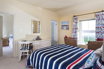 The single bedroom and shower-room are located through the master bedroom.