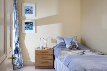 The single bedroom is tucked away and is very cosy (Bedroom 2).