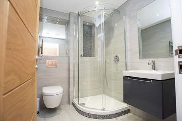 The en suite shower-room to the main bedroom.
