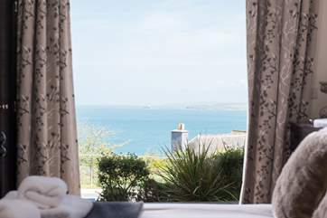 The gorgeous view from the main bedroom.