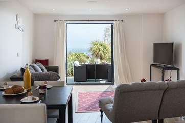 The lovely open plan living-area.