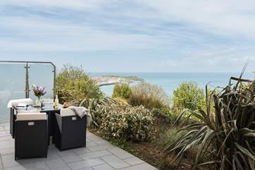 The stunning view from the large balcony.