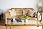 Sink into designer furniture.