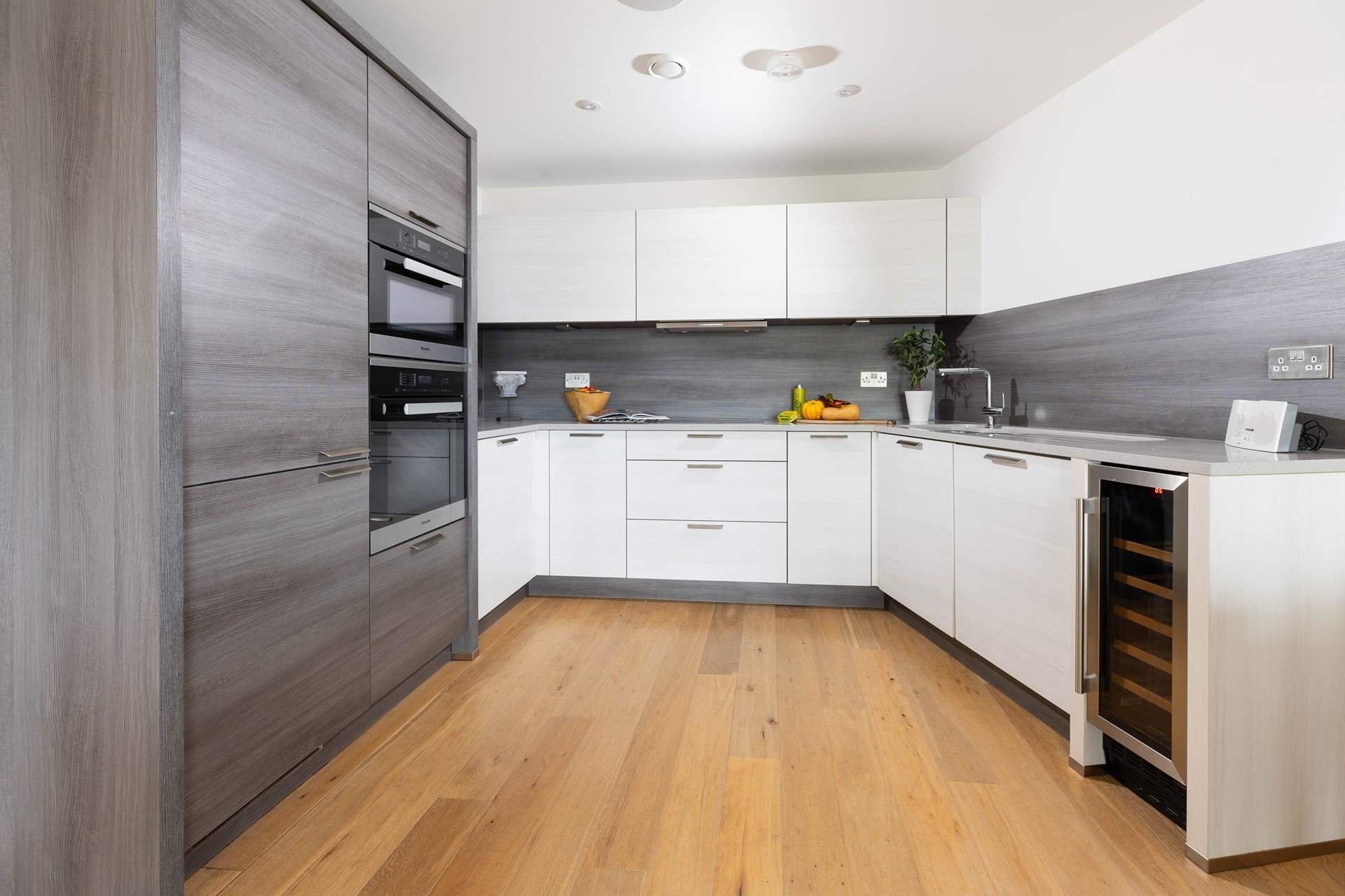 A bespoke modern kitchen, so well-equipped to cook up a feast for your party.