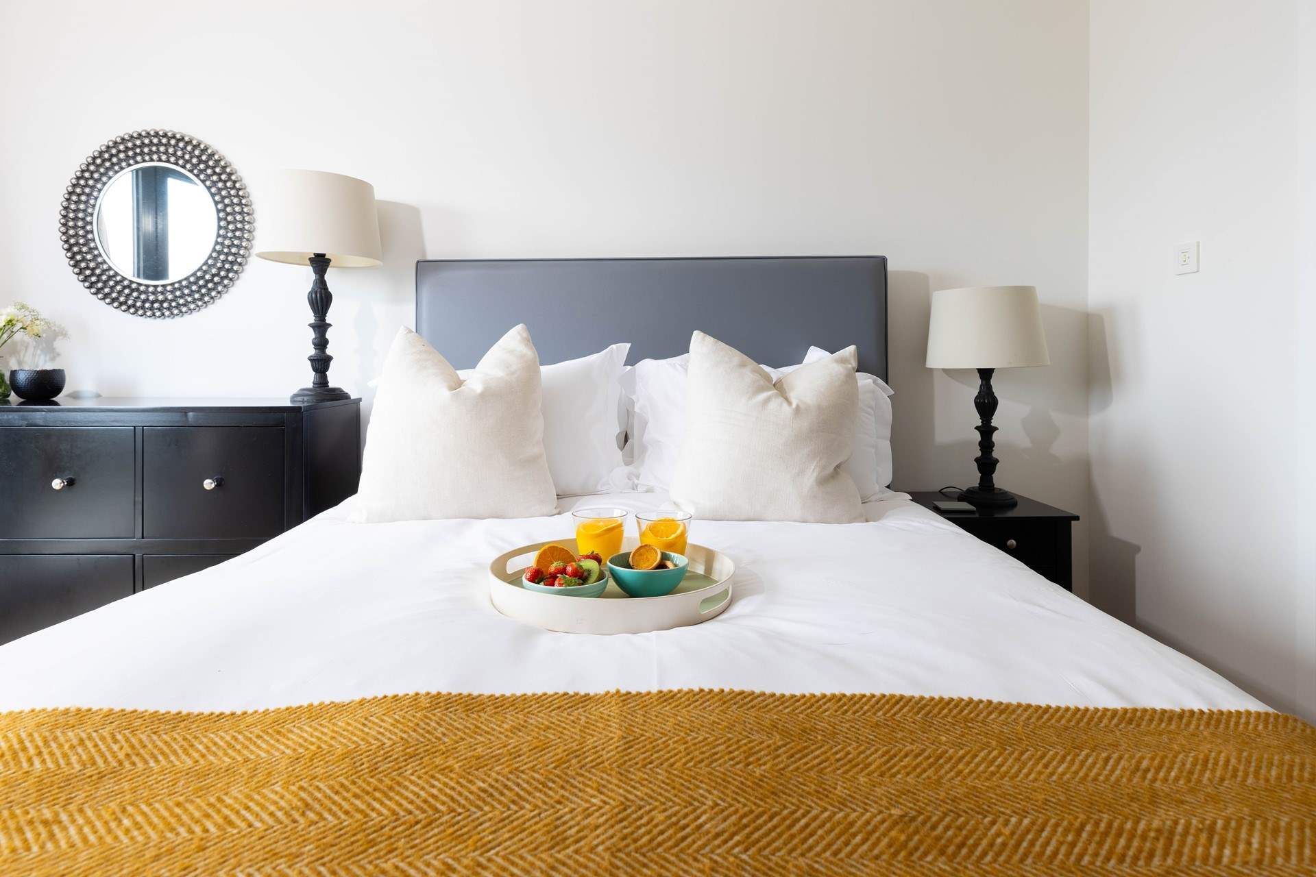 Enjoy a restful night's sleep in this sought-after apartment.