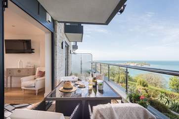 You can see St Ives from the balcony.