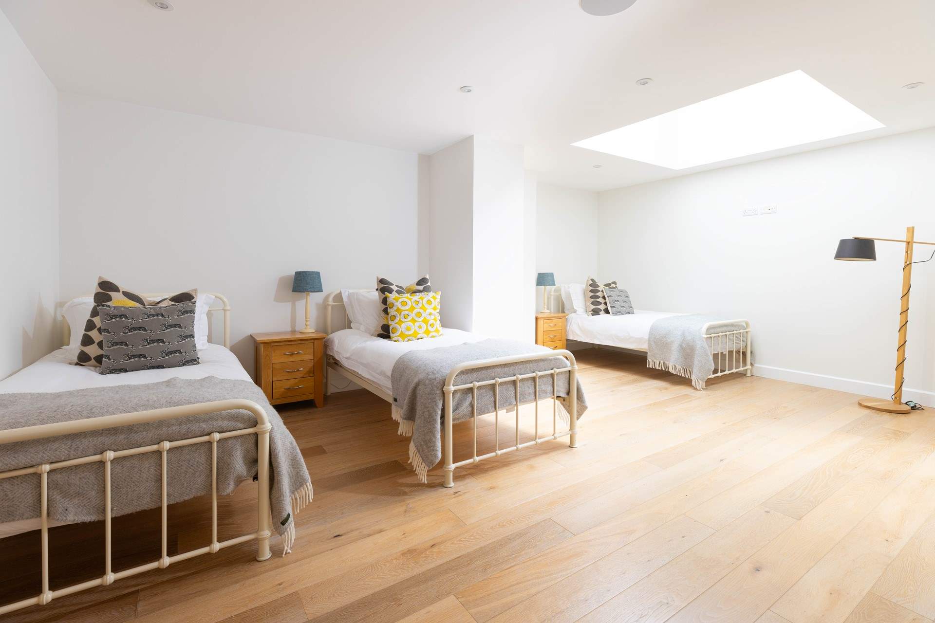 Three lucky guests can share bedroom 2, plenty of space and a skylight allowing the natural light to fill the room.