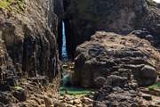 Nanjizal beach, one of the special places to take a dip on the west coast of Cornwall, you may even spot a seal.