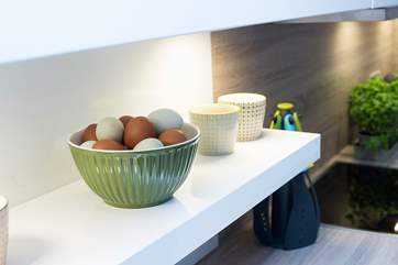 This cleverly designed bespoke kitchen has a place for everything.