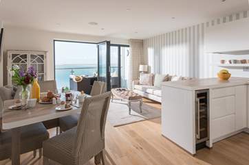 The fabulous open plan living-area.