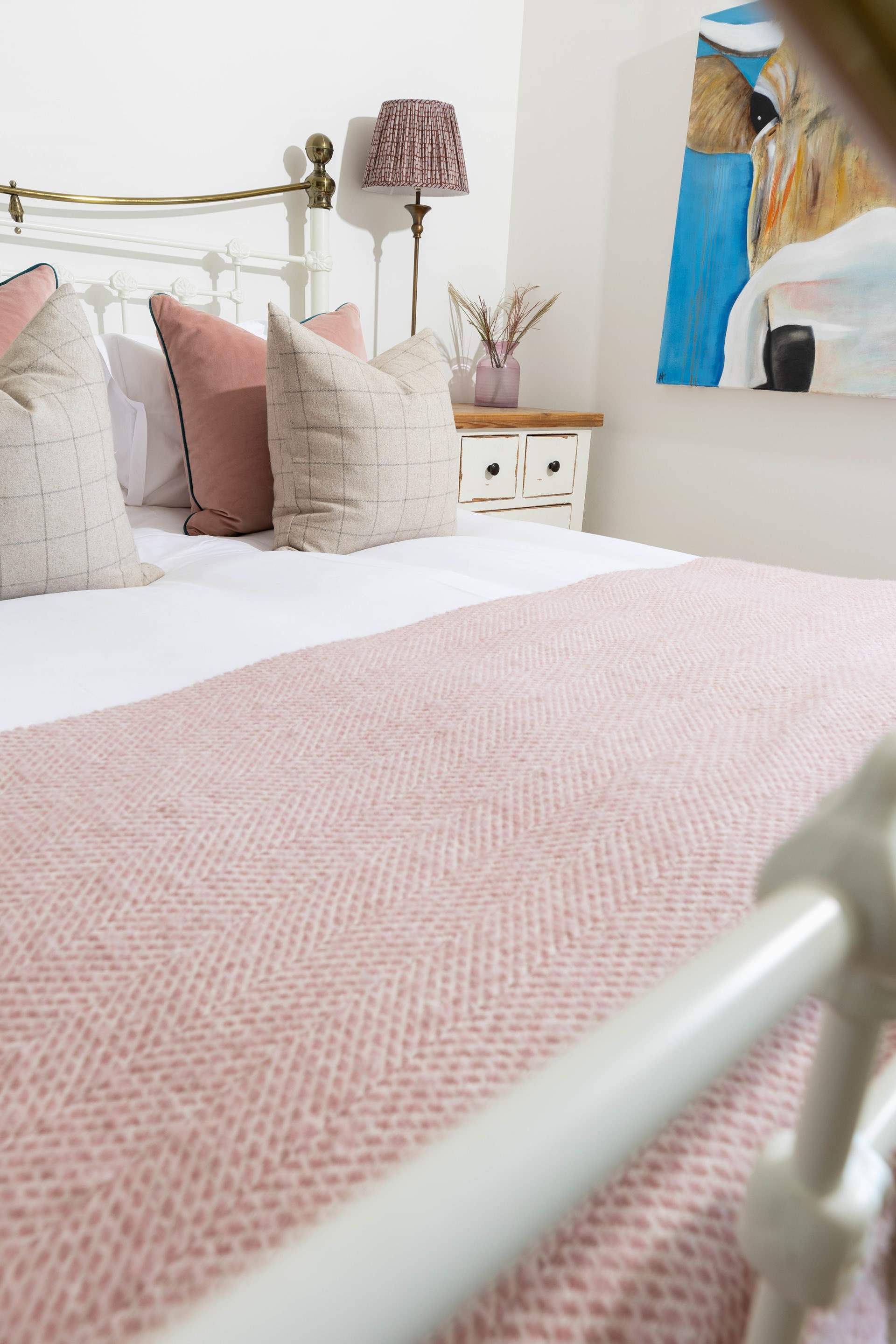 Luxurious linens, perfect for a restful night's sleep.