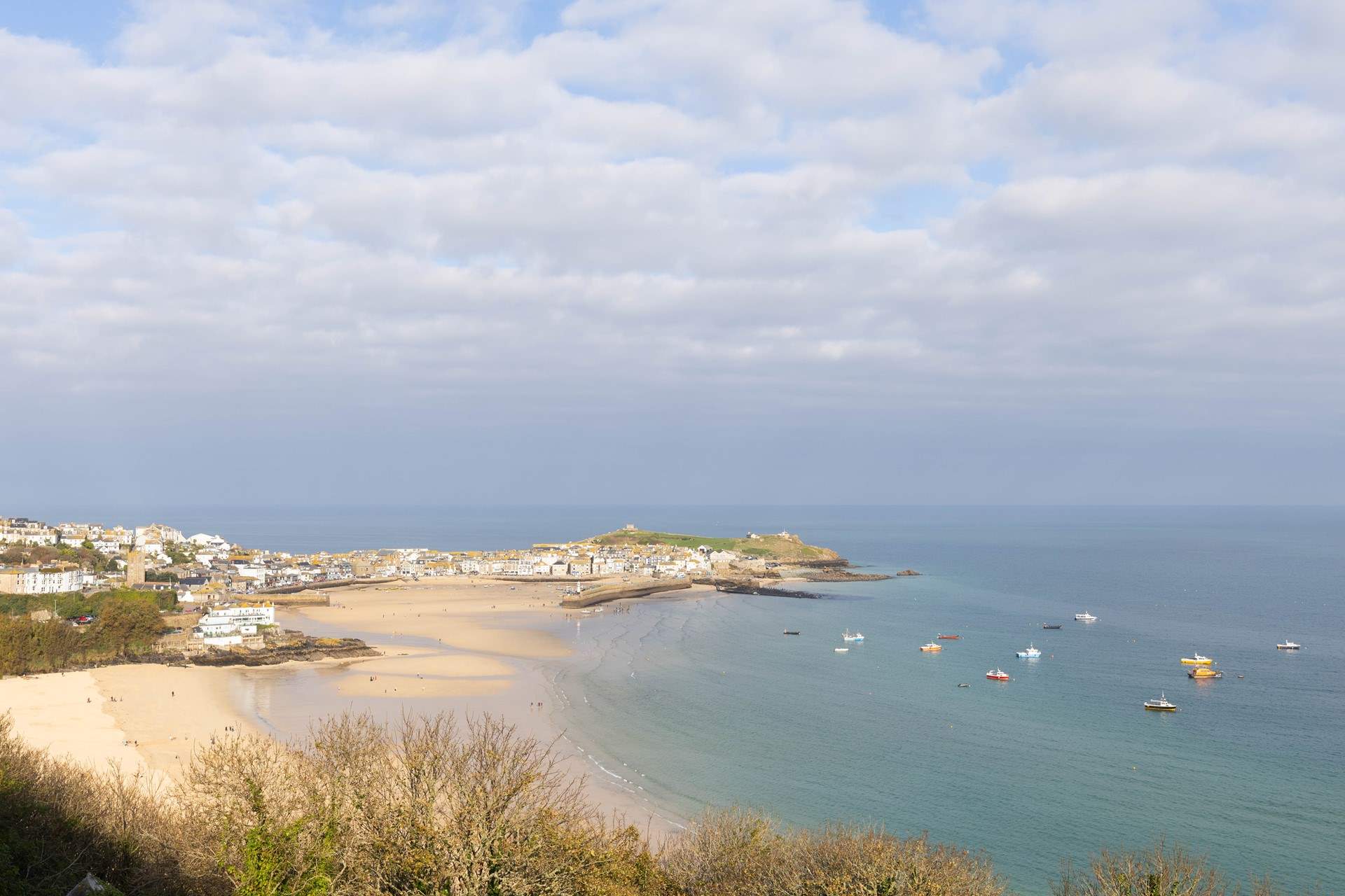 This is the view, Porthminster beach is a short stroll directly from Windsong, pop down for a morning dip!