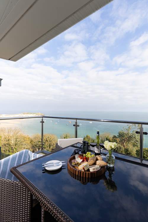 Share some of the day's adventures on the stunning terrace.