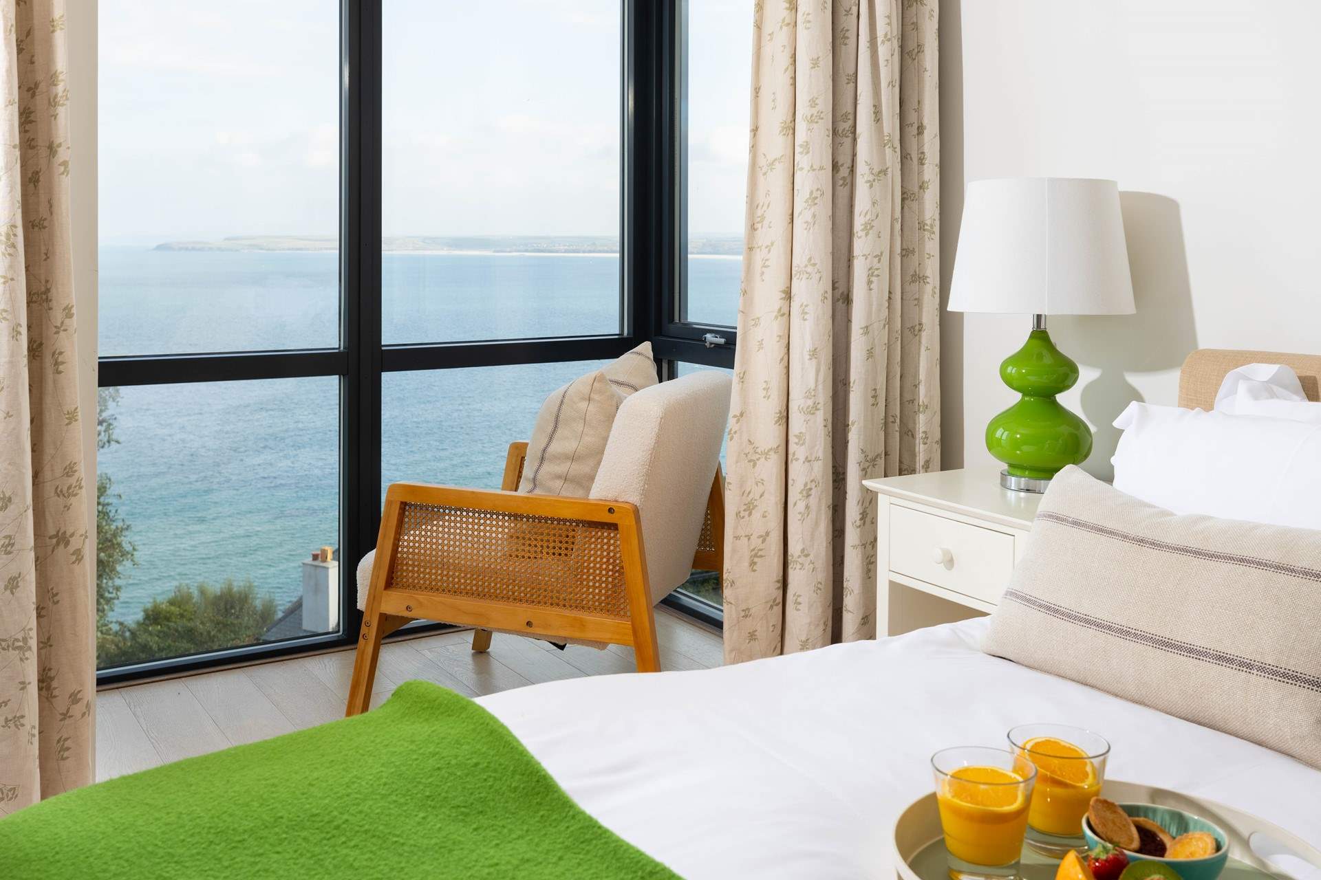 Throw open the curtains in bedroom 1 and let the view unfold into an expanse of deep blue sea.