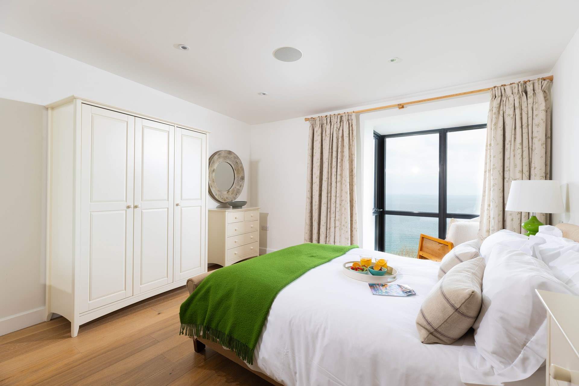 Open the windows and allow the salty sea air to breeze in.