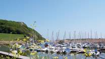 This is the little harbour at Axmouth.