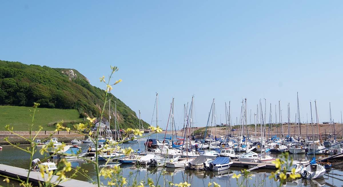 This is the little harbour at Axmouth.