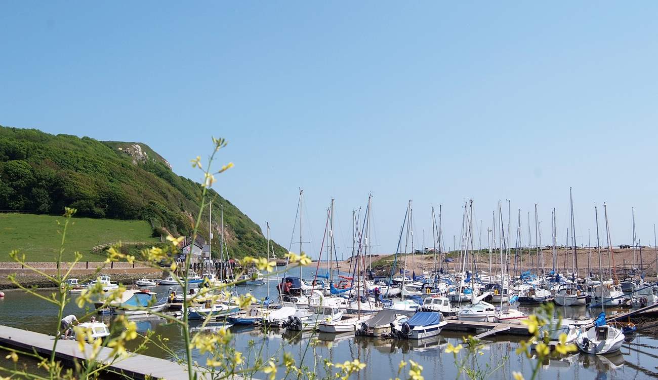 This is the little harbour at Axmouth.