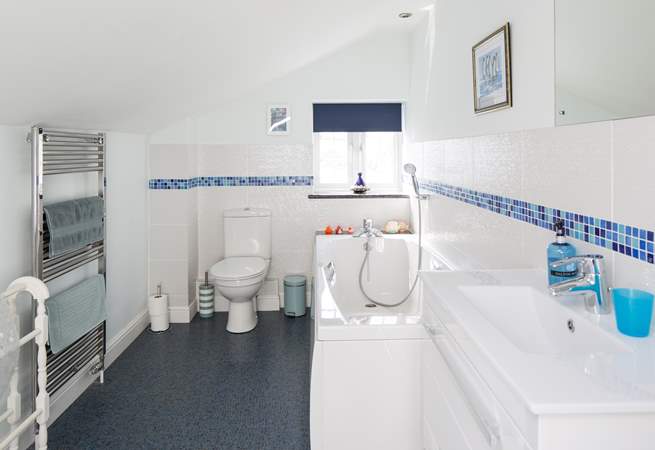 This is the master bedroom en suite - a wonderful bathroom - and so big!