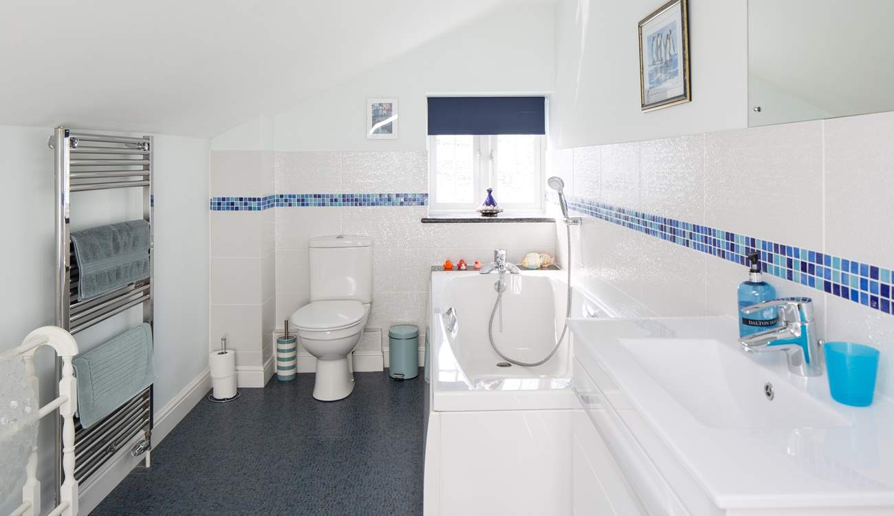 This is the master bedroom en suite - a wonderful bathroom - and so big!