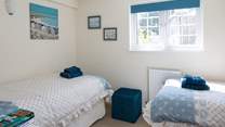 Bedroom 3 has 3ft twin beds.