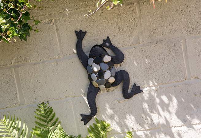 The courtyard has lots of character.