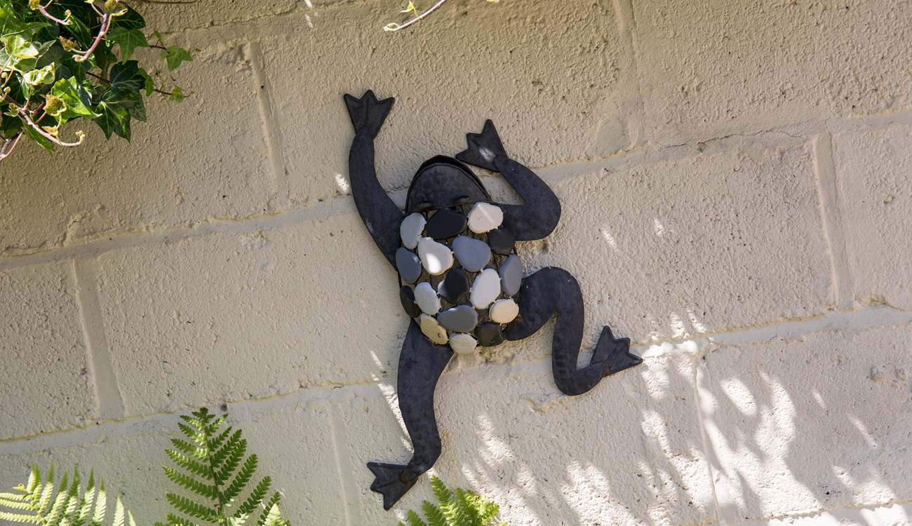 The courtyard has lots of character.