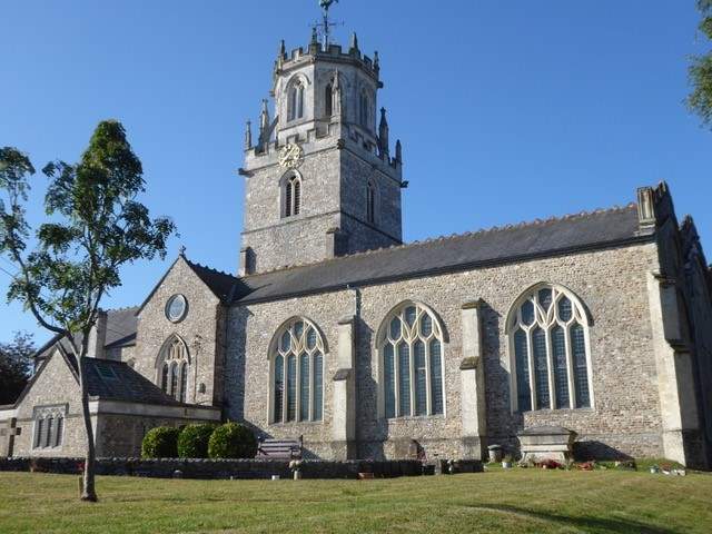 St Andrew's Church, in the centre of Colyton.