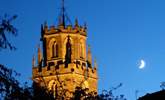 View of St Andrew's Church from the courtyard of the cottage. - Thumbnail Image