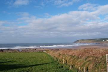 A very short drive along the coast is the renowned surfing beach at Croyde Bay.