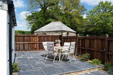 The patio is fully enclosed - there is also a small shared paddock, ideal for your four legged friends to stretch their legs.