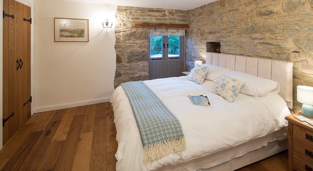 The barn has two beautifully furnished bedrooms.