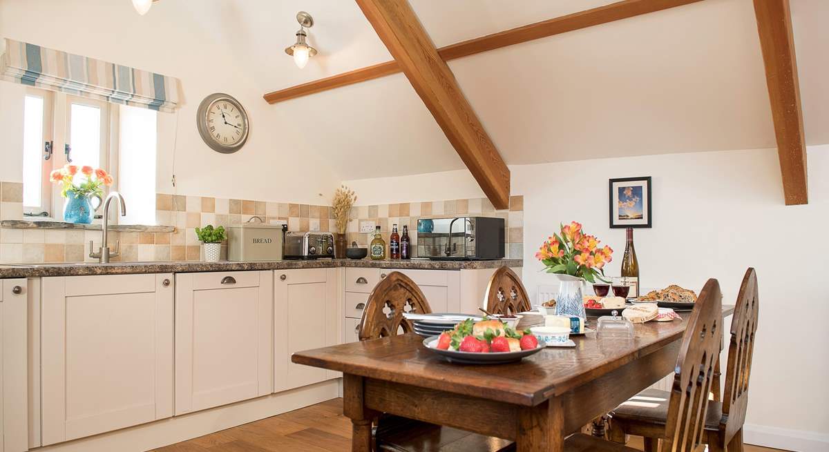 The lovely kitchen-dining area.