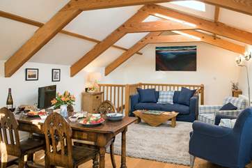Plenty of room for everyone to chill out and relax after a day exploring the delights of Cornwall.