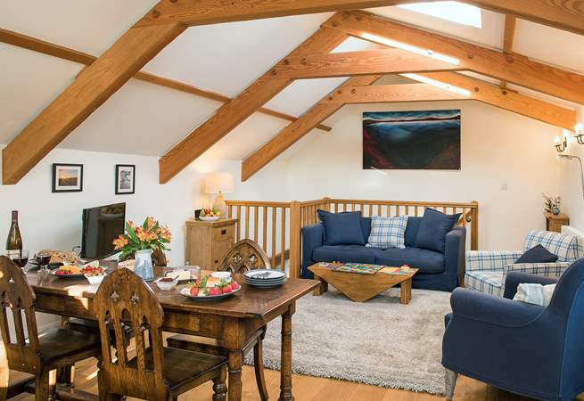Plenty of room for everyone to chill out and relax after a day exploring the delights of Cornwall.