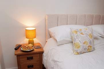 Bedroom 2 has fabulous bed linens.