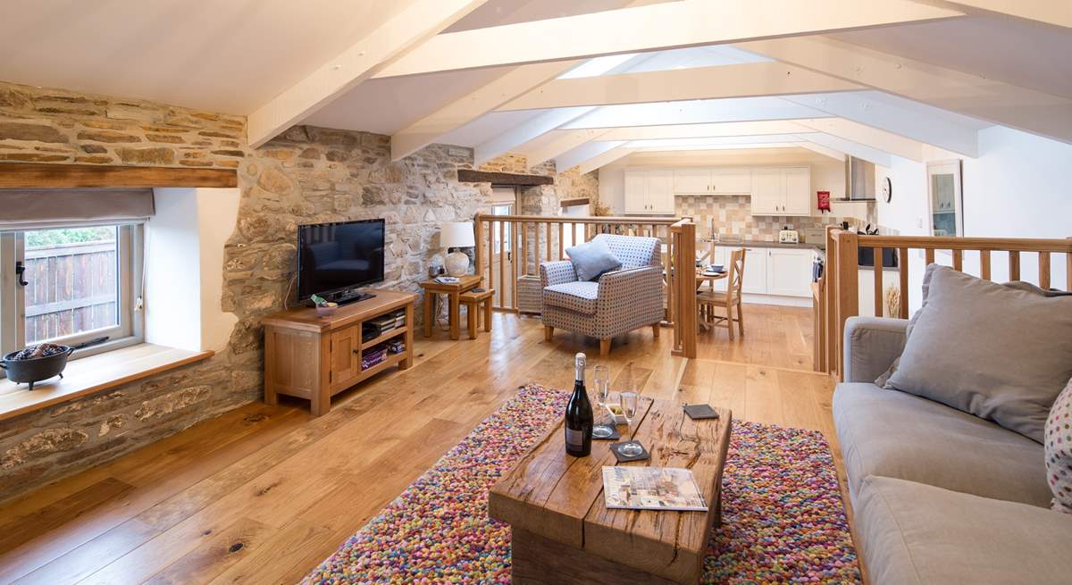 The gorgeous open plan living-room