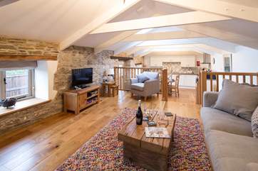 The gorgeous open plan living-room
