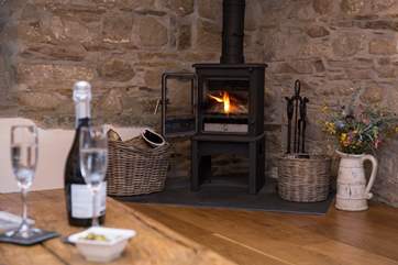The cosy wood-burner makes this an ideal retreat all year round.