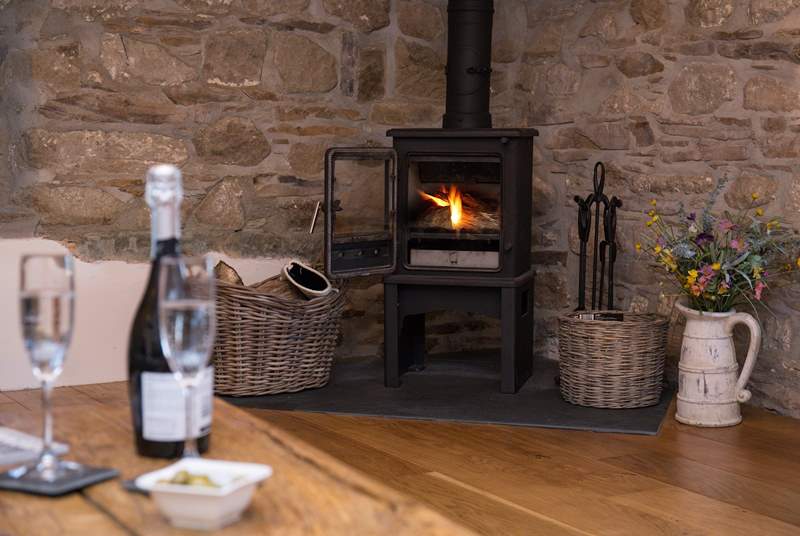 The cosy wood-burner makes this an ideal retreat all year round.