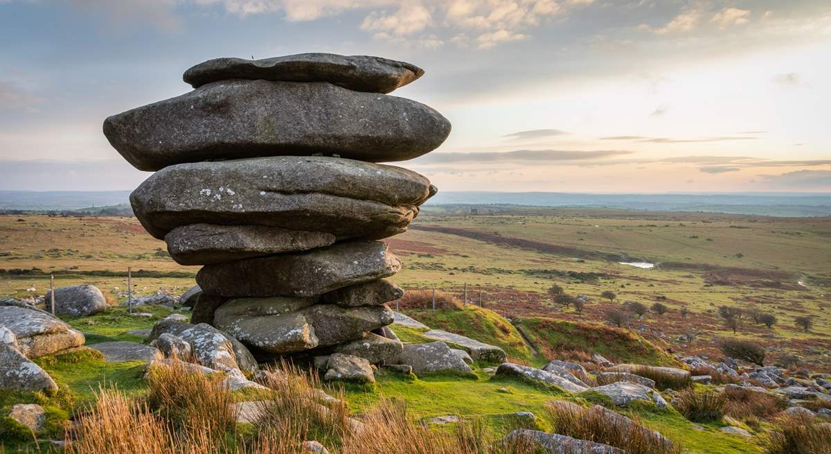 See if you can find the Cheesewring on Bodmin Moor.